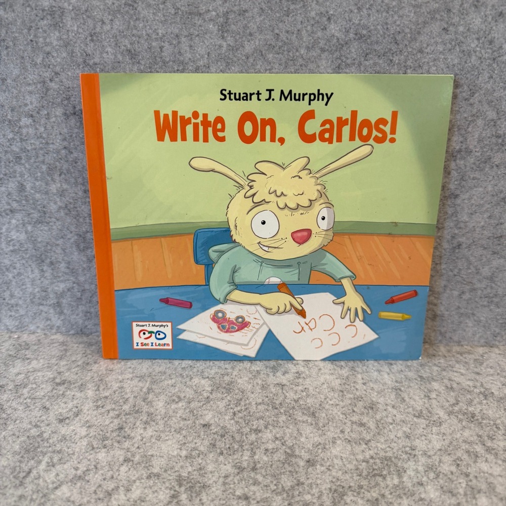 Write On, Carlos! by Stuart J. Murphy, Children's Book, Paperback, Good